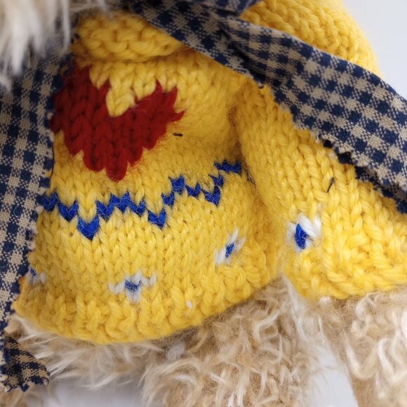 1997 Heartfelt Collectibles Bear 12"L Movable Arms & Legs Plush Stuffed Animal - Picture 6 of 12